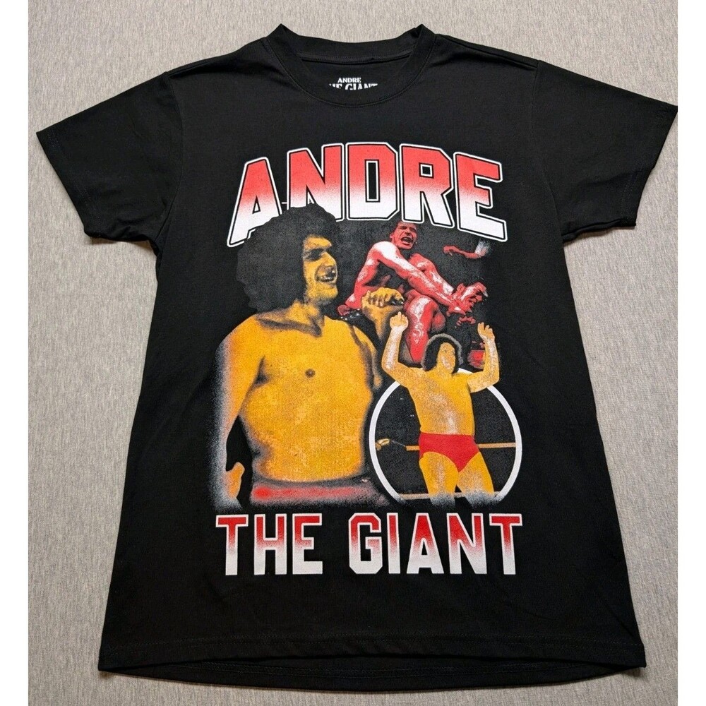 New without Tags ANDRE THE GIANT Shirt Black Size Medium Wrestling WWF